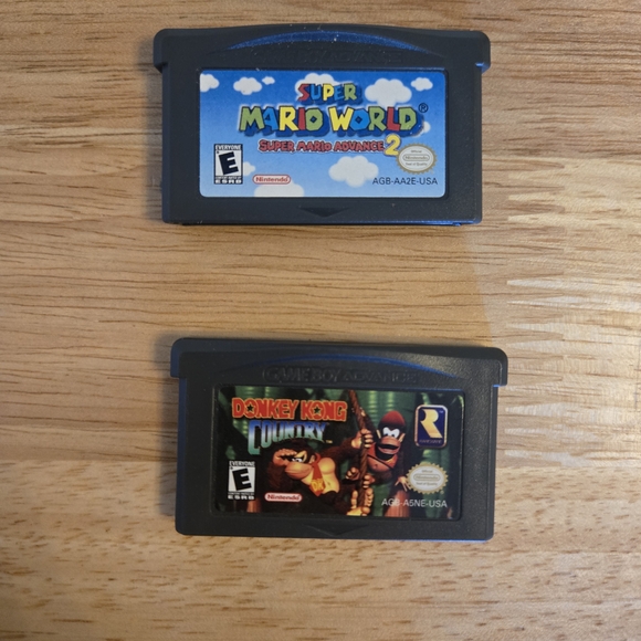 Nintendo Game Boy Advance - Black with Linking Cable + 2 Games - Picture 4 of 5